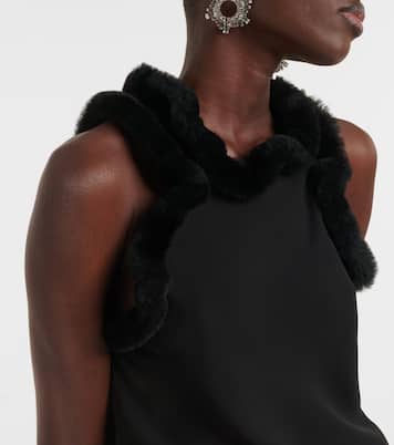 Midikleid mit Faux Fur | The Attico