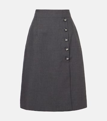 Gonna midi in lana vergine | Dolce&Gabbana
