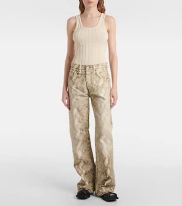 Jeans a gamba larga e vita media | Acne Studios