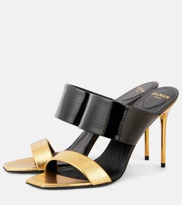 Mules PB in vernice e pelle | Balmain