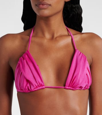 Top de bikini triangular Jasmin fruncido | Bananhot