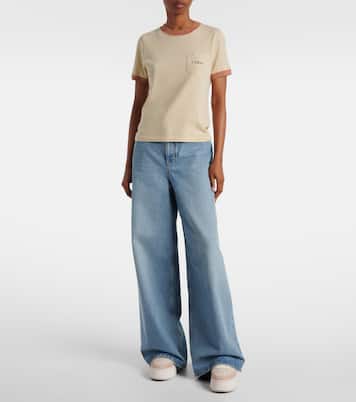 Nama leather wedge sneakers | Chloé