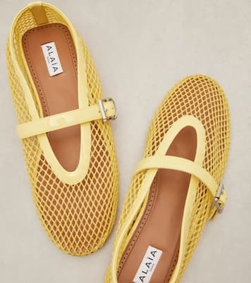 Fishnet ballet flats | Alaïa