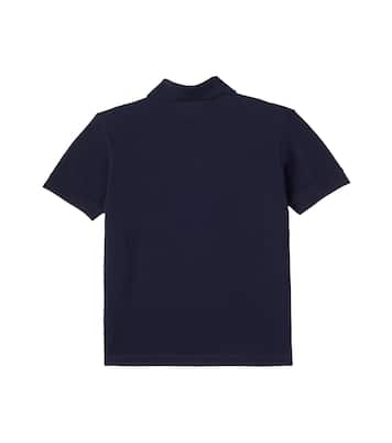 Polo de piqué de algodón con logo | Dolce&Gabbana Kids