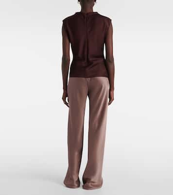 Draped satin top | Vince