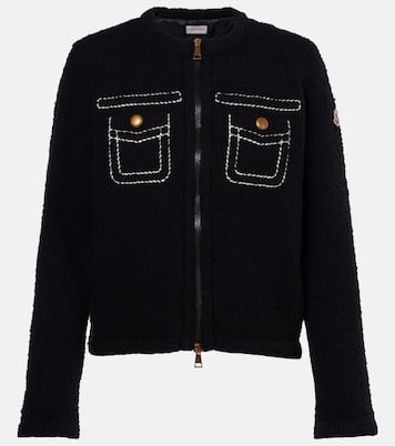 Wool-blend bouclé down jacket | Moncler