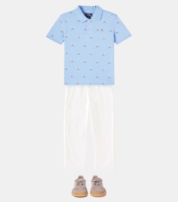 Printed cotton piqué polo shirt | Polo Ralph Lauren Kids