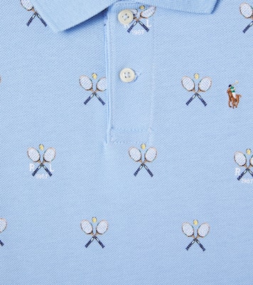 Printed cotton piqué polo shirt | Polo Ralph Lauren Kids