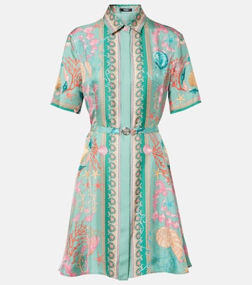 Hemdblusenkleid Waterproof Barocco aus Seiden-Twill | Versace