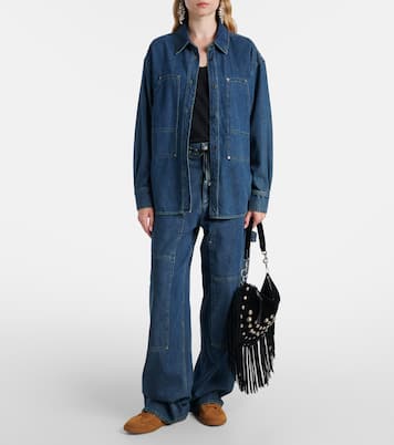 Klyce leather-trimmed suede sneakers | Isabel Marant