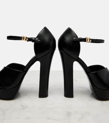 Plateausandalen aus Leder | Dolce&Gabbana