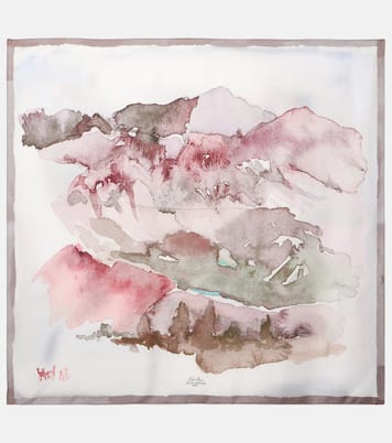 Foulard in seta con stampa | Loro Piana