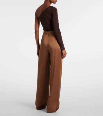 Pantalones anchos Dritto de satén  | Max Mara