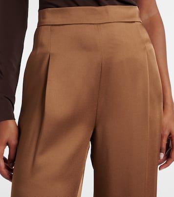 Pantalones anchos Dritto de satén  | Max Mara