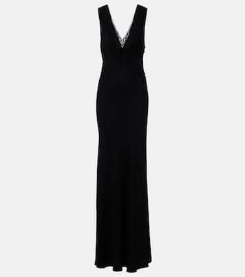 Robe aus Seiden-Jacquard mit Spitze | Chloé