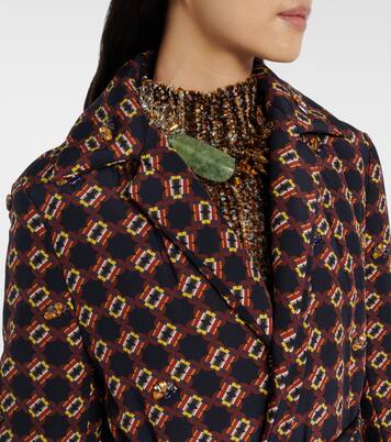 Manteau en soie à sequins | Dries Van Noten