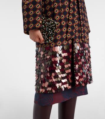Manteau en soie à sequins | Dries Van Noten