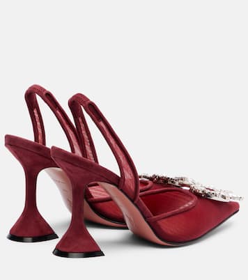 Slingback-Pumps Begum 95 aus Mesh | Amina Muaddi