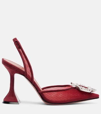 Slingback-Pumps Begum 95 aus Mesh | Amina Muaddi