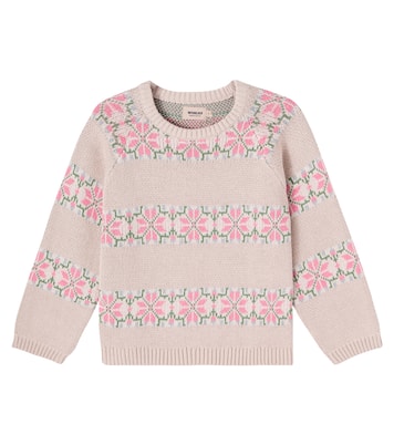 Pullover Alberte aus Baumwoll-Jacquard | Wheat