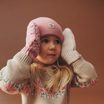 Alberte floral jacquard cotton sweater | Wheat
