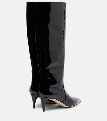 60 patent leather knee-high boots | Paris Texas