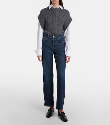 Mid-Rise Straight Jeans Stovepipe Straight | 7 For All Mankind