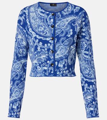 Paisley cropped jacquard cardigan | Etro