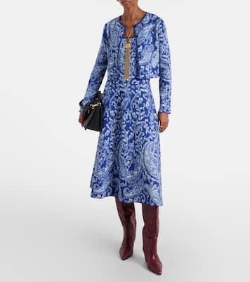 Paisley cropped jacquard cardigan | Etro