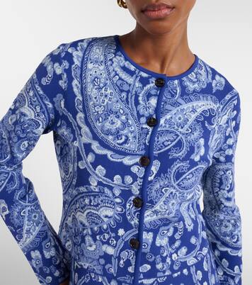 Paisley cropped jacquard cardigan | Etro