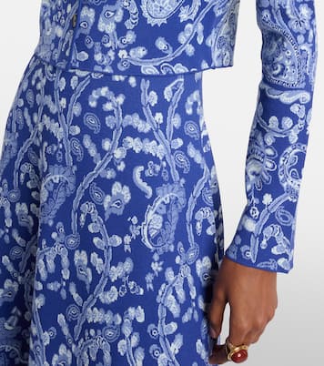 Paisley cropped jacquard cardigan | Etro