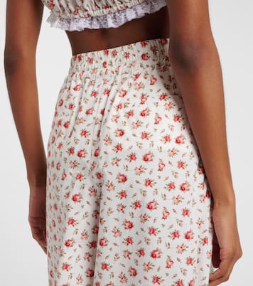 Pantalon ample en popeline de coton mélangé | Dolce&Gabbana