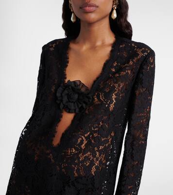 Embroidered scalloped minidress | Dolce&Gabbana