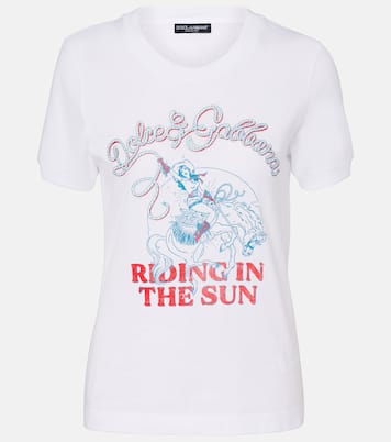 Printed cotton jersey T-shirt | Dolce&Gabbana
