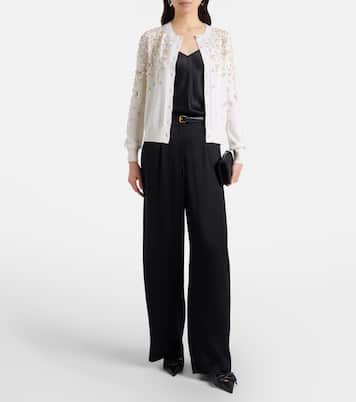 Bestickter Cardigan aus Schurwolle | Oscar de la Renta