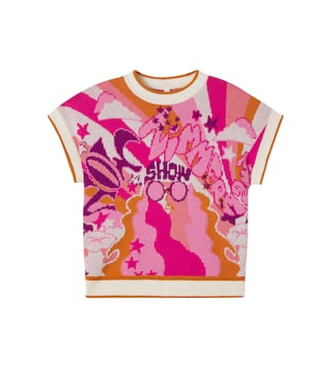 Patience cotton jacquard sweater | Zimmermann Kids