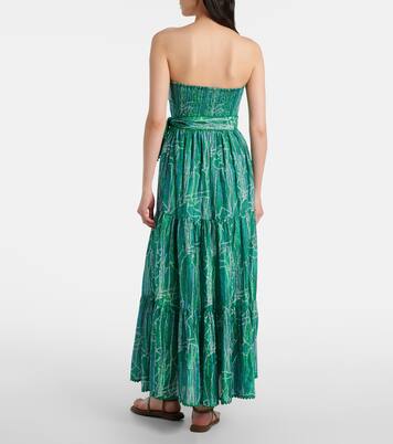 Vestido largo Thelma en mezcla de algodón | Poupette St Barth