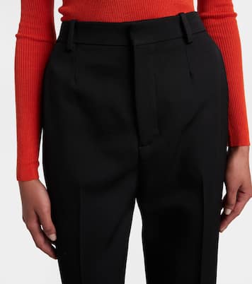 Wool grain de poudre tuxedo pants | Saint Laurent