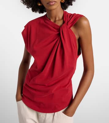 Naydagz draped cotton jersey top | Isabel Marant