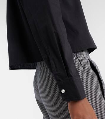 Jocelyn beaded cotton poplin shirt | Velvet