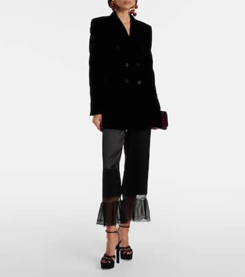 Satin platform sandals | Saint Laurent