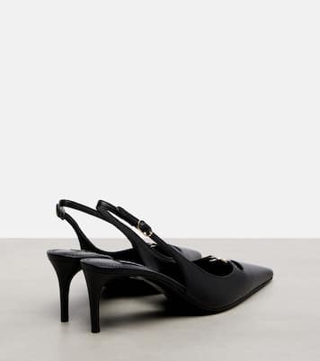 Lollo DG 60 leather slingback pumps | Dolce&Gabbana