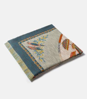 Shanti embroidered cotton throw | Etro