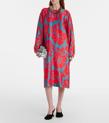 Midikleid aus Satin | Dries Van Noten