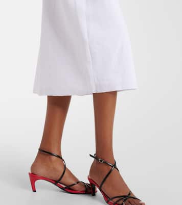 Easy linen-blend midi skirt | Vince