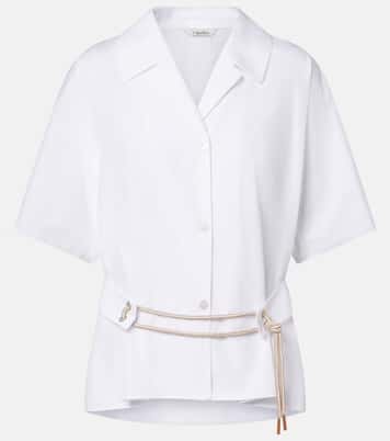 Carisma belted cotton poplin shirt | 'S Max Mara