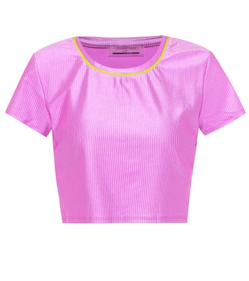 Malibu technical-jersey crop top | Lanston Sport
