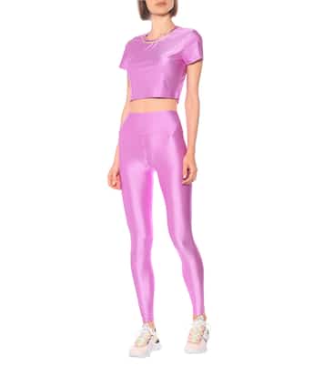 Malibu technical-jersey crop top | Lanston Sport