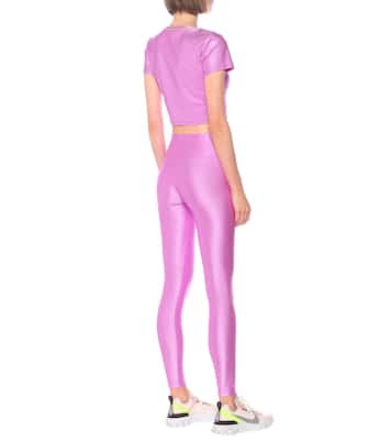 Malibu technical-jersey crop top | Lanston Sport