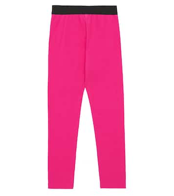 Logo stretch-cotton leggings | Dolce&Gabbana Kids